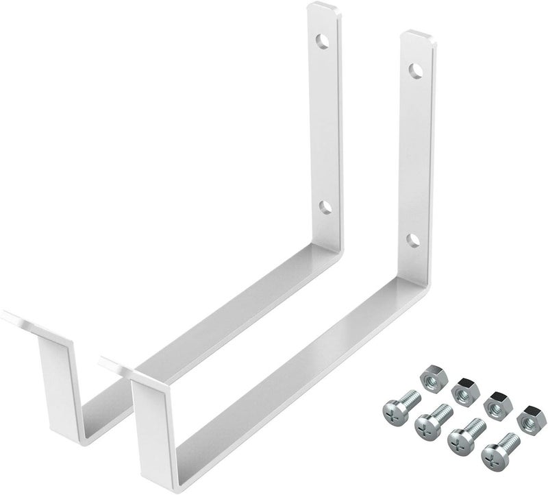 FLEXIMOUNTS 2 Pack Add On Storage Utility Hook Accessory for Garage Ceiling Rack, Max Weight Capacity up to 35lbs,White - Image 2
